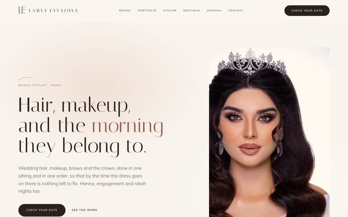 The home page of lamyaeyvazova.com