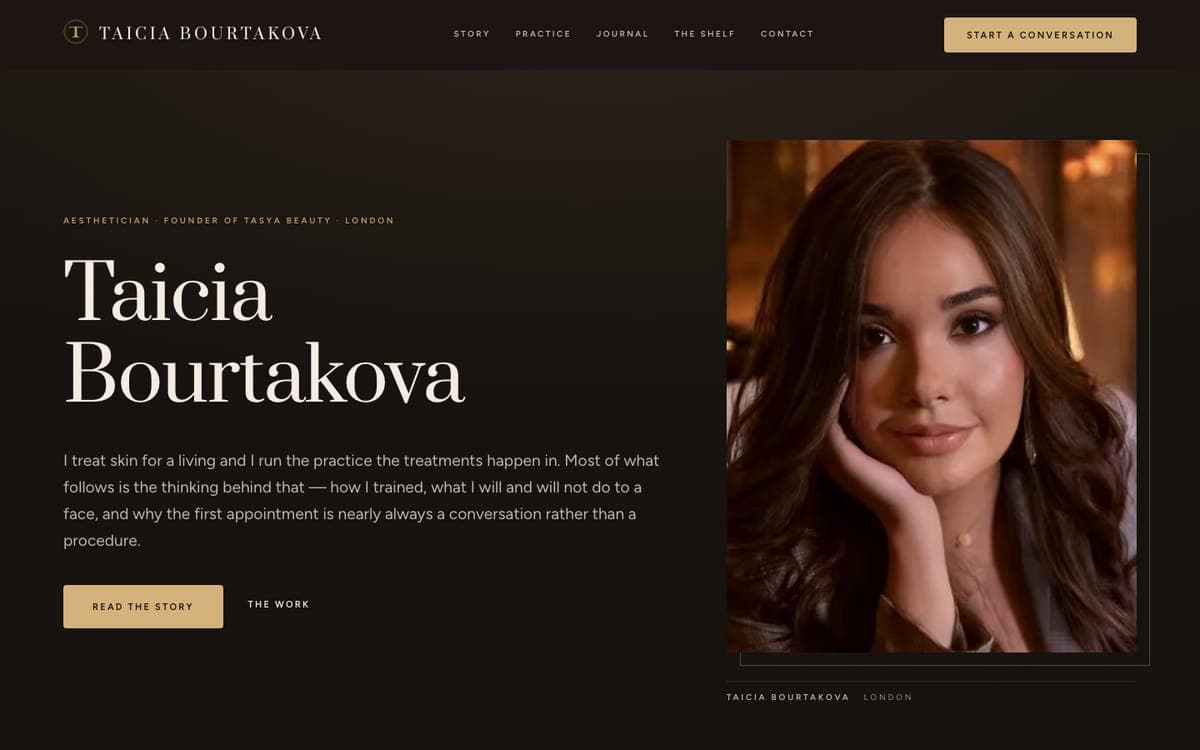 The home page of taicia.com